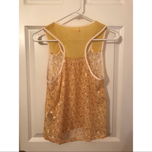 Yellow/gold sheer tank small - Picture 3 of 3